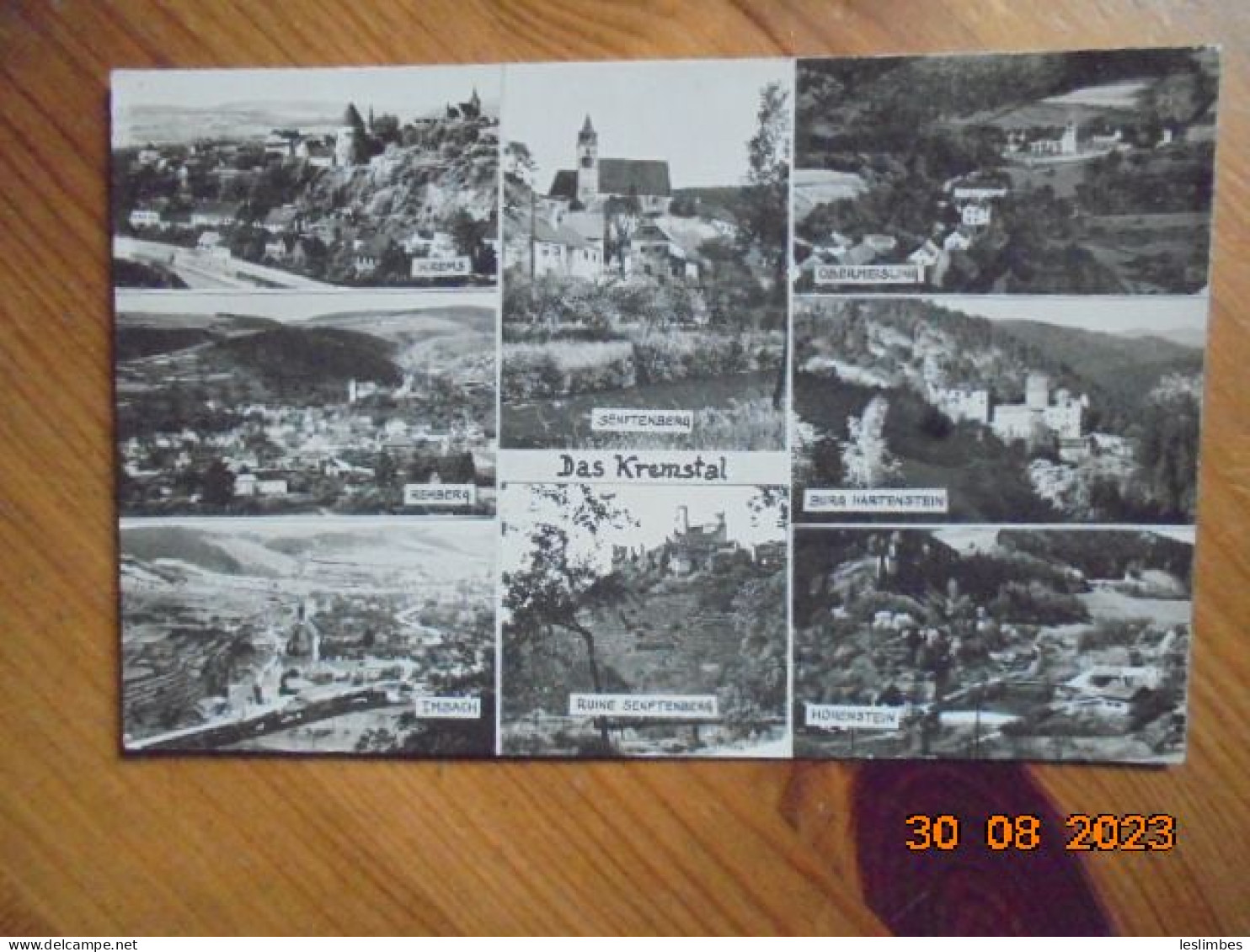 Das Kremstal. Imbach. Hohenstein. Obermeisling. Senftenberg. Rehberg. Burg Hartenstein. 7897 PM 1957 - Krems An Der Donau