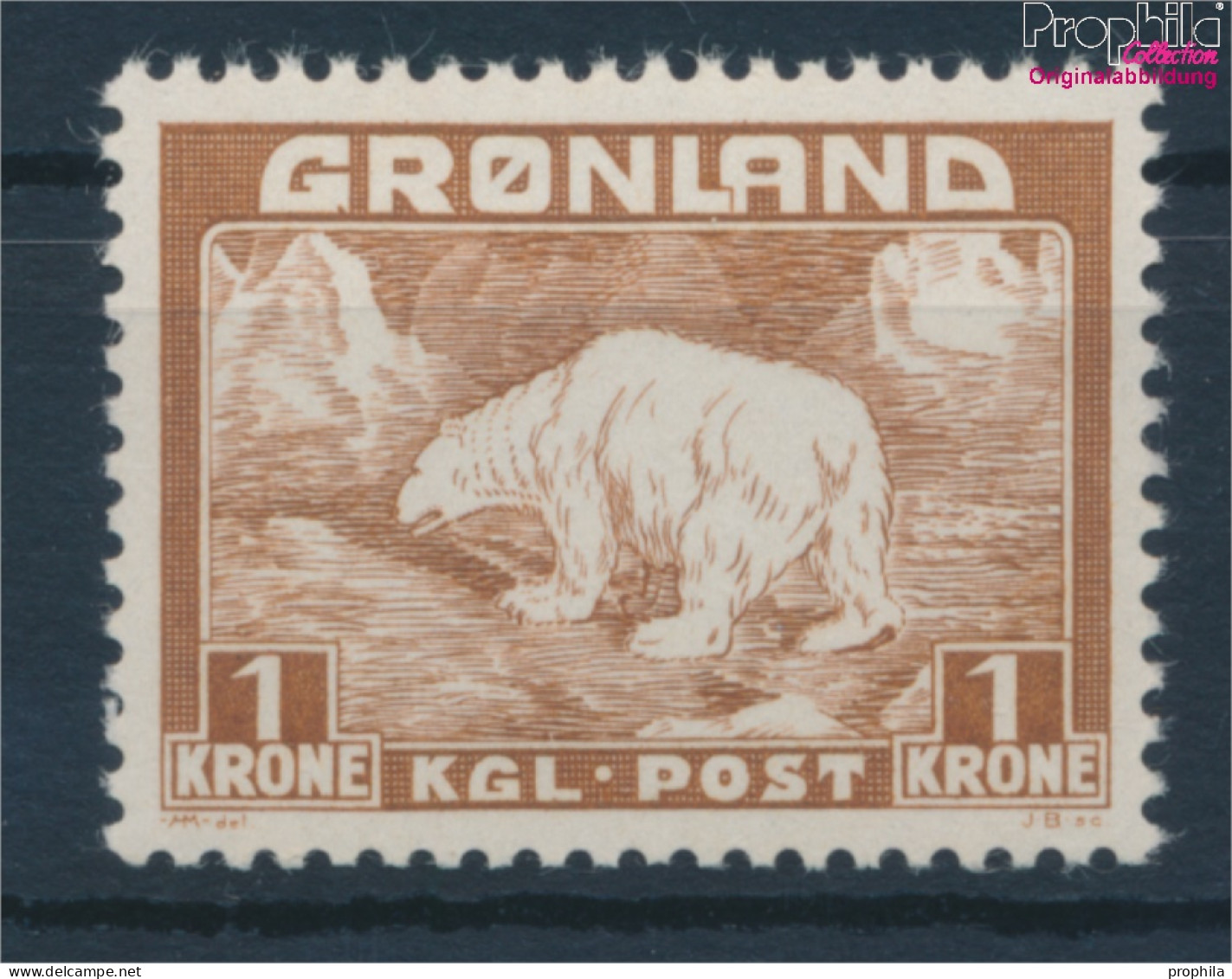 Dänemark - Grönland 7 Postfrisch 1938 Eisbär (10176683 - Unused Stamps