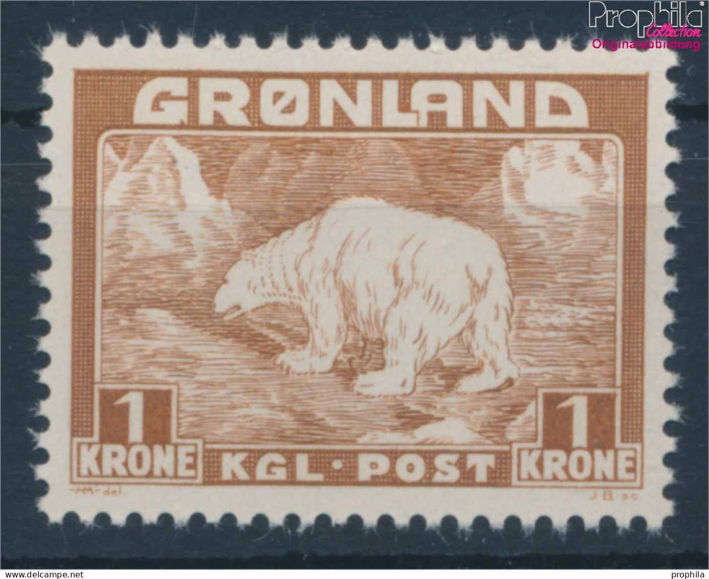 Dänemark - Grönland 7 Postfrisch 1938 Eisbär (10176786 - Unused Stamps