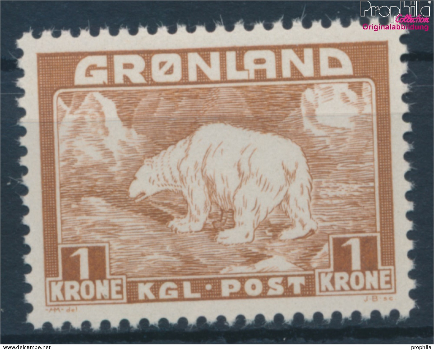 Dänemark - Grönland 7 Postfrisch 1938 Eisbär (10176788 - Ungebraucht
