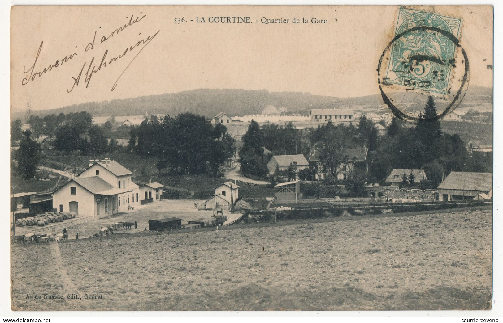 CPA - La Courtine (Creuse) - Quartier De La Gare - La Courtine