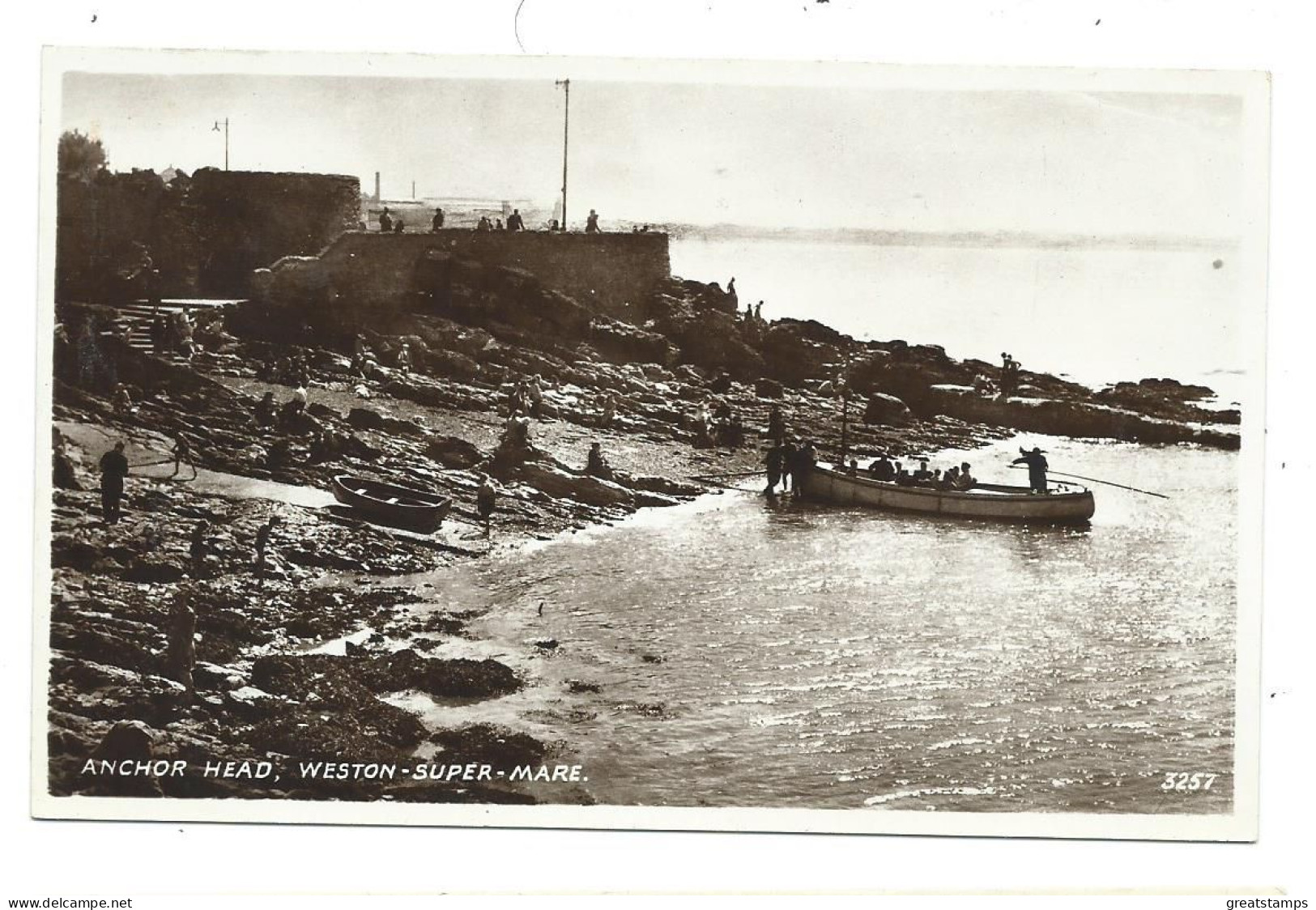 Somerset   Postcard  Anchor Head Weston-super-mare Rp Posted 1948 - Weston-Super-Mare