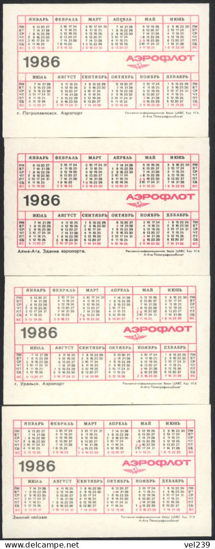 USSR. 1986. Aeroflot. Soviet airlines. Airplane. Kazakhstan
