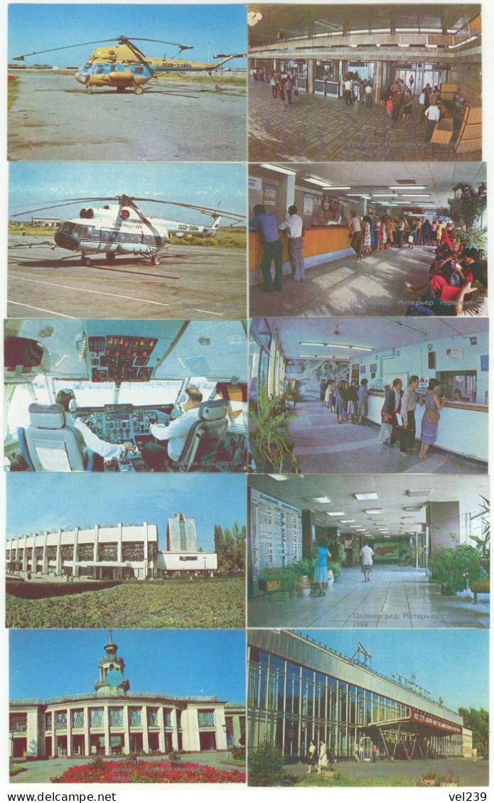 USSR. 1987. Aeroflot. Soviet Airlines. Airplane. Kazakhstan - Small : 1981-90