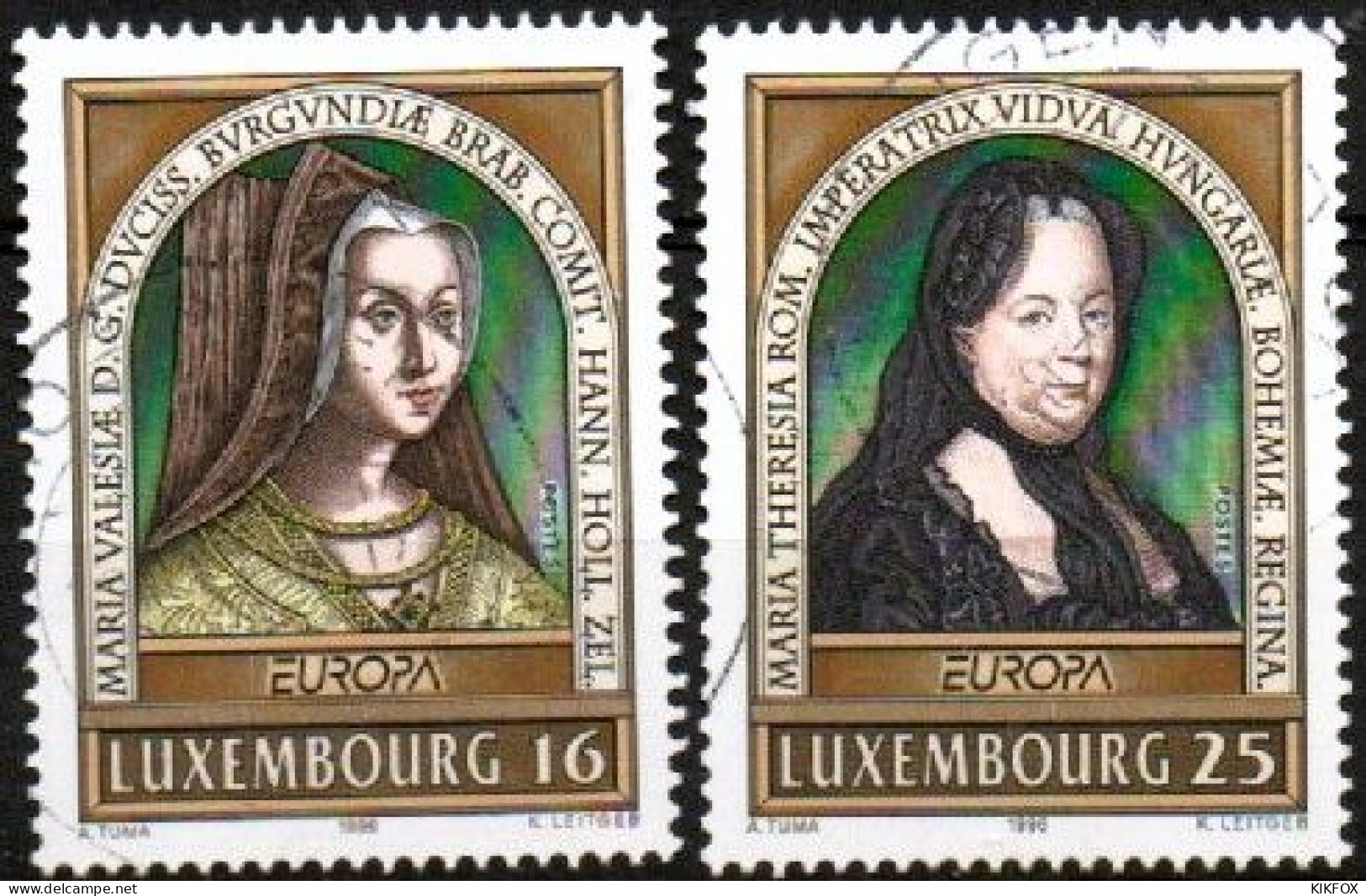 Luxembourg, Luxemburg, 1996, MI 1390 - 1391, YT 1340 - 1341,  EUROPA,   GESTEMPELT,  Oblitéré - Oblitérés
