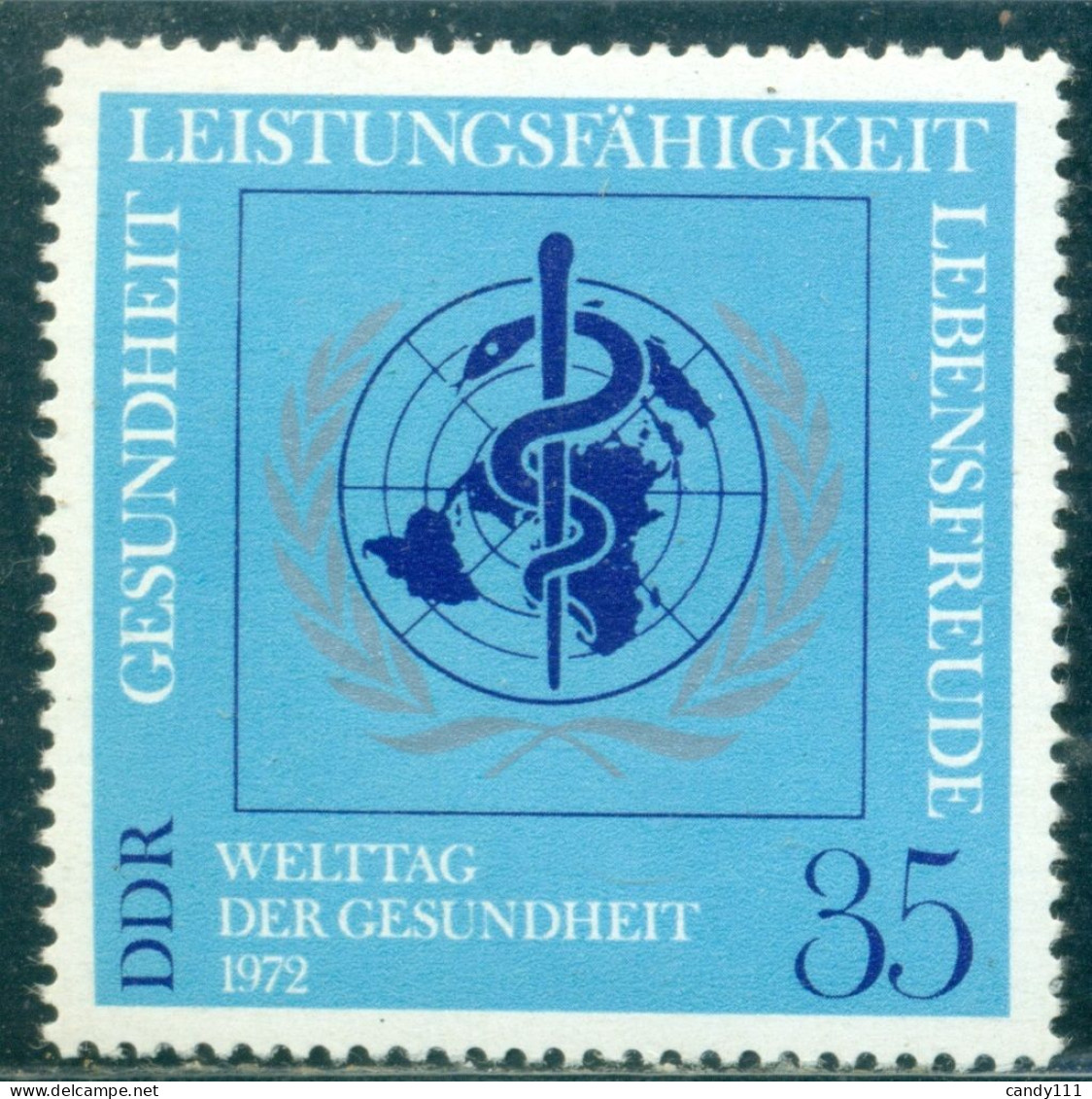 1972 Emblem Of The World Health Organization (WHO), DDR, Mi.1748,MNH - WGO