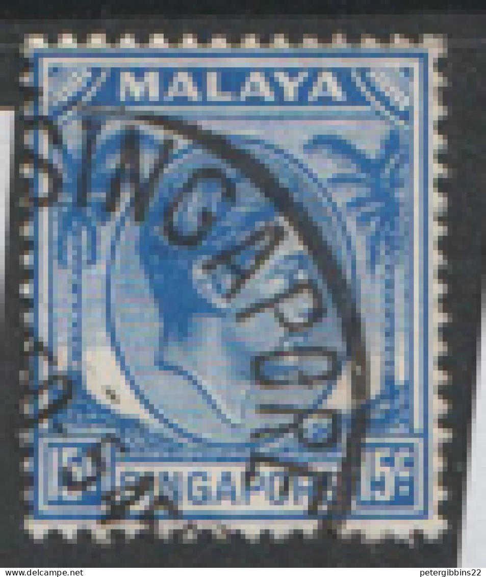 Singapore  1948  SG  8  15c  Perf 14     Fine Used - Singapur (...-1959)