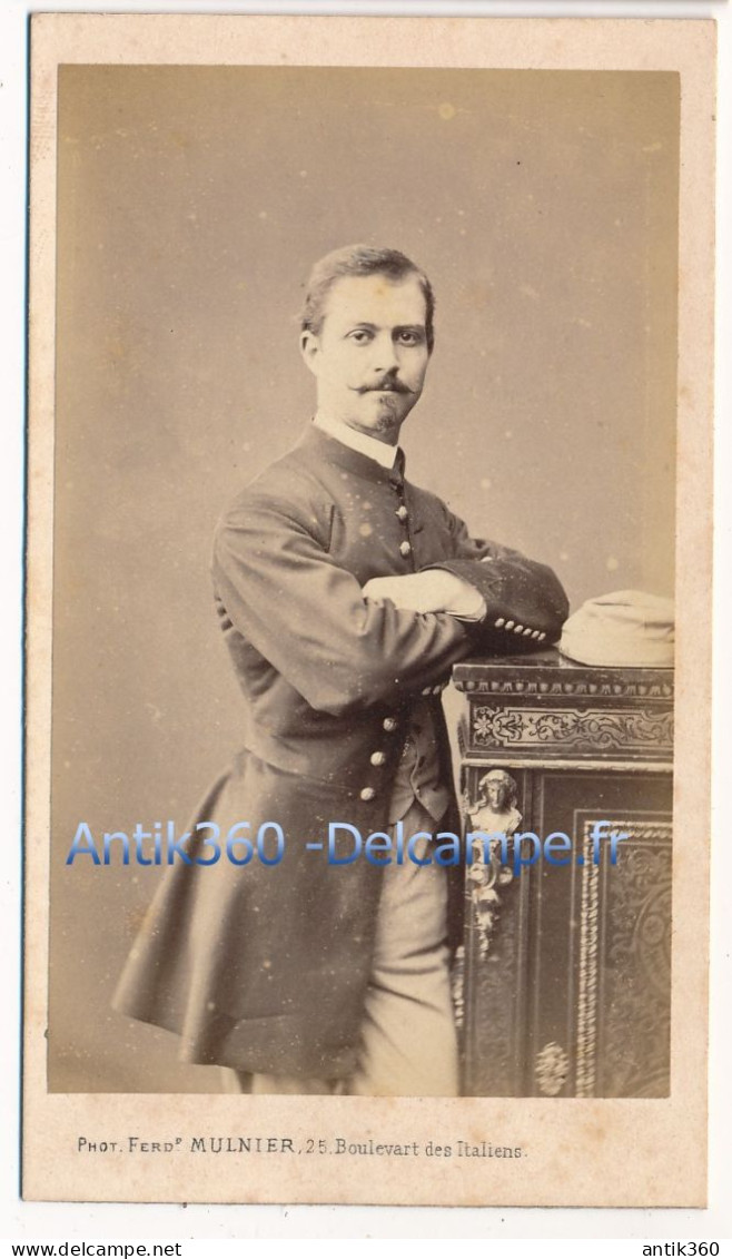 Photographie Ancienne XIXe CDV Portrait De Fernand PATORNI Photographe Mulnier Paris - Persone Identificate