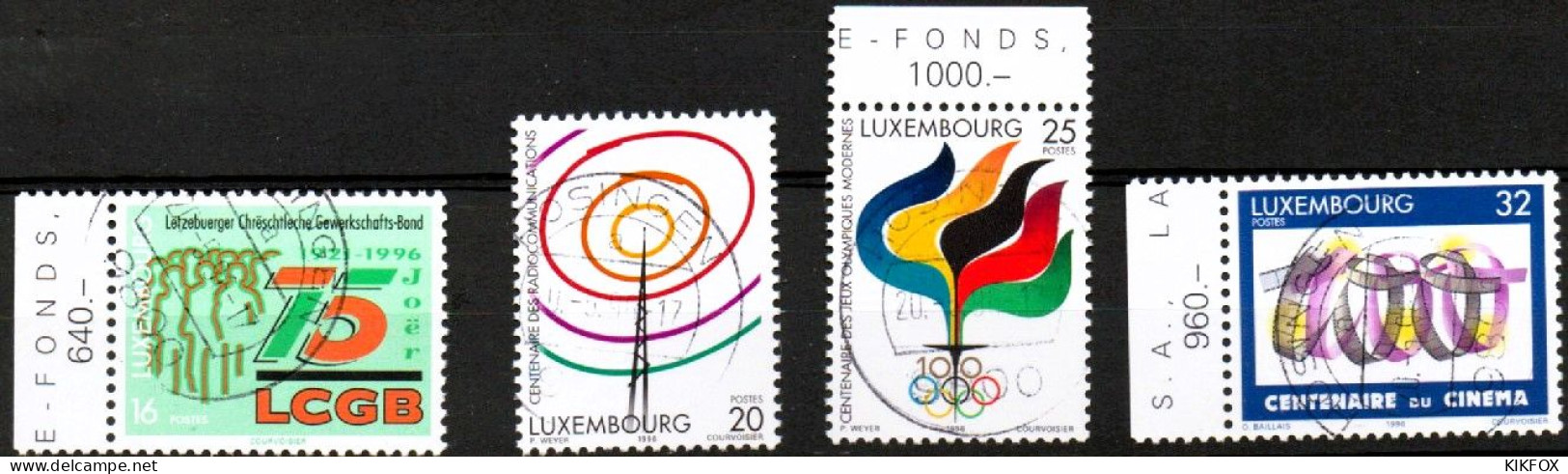 Luxembourg, Luxemburg, 1996, MI 1392 - 1395, JAHRESEREIGNISSE GESTEMPELT,  Oblitéré - Oblitérés