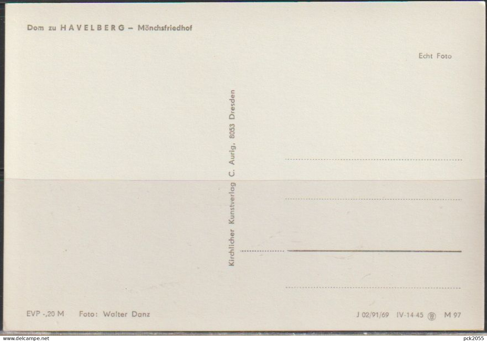 Dom Zu HAVELBERG - MÖNCHSFRIEDHOF  Nicht Gelaufen ( AK 3606 ) - Havelberg