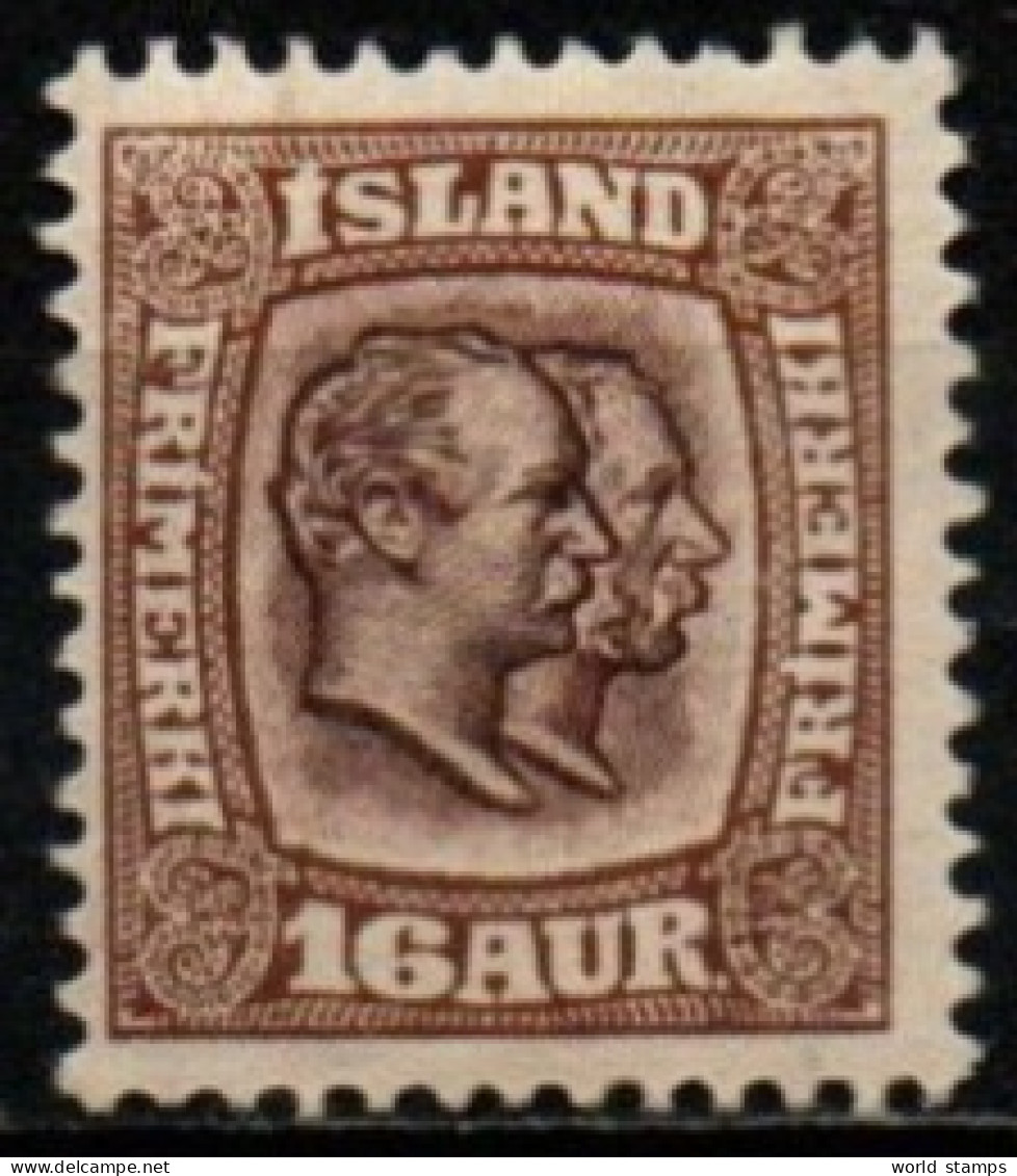 ISLANDE 1907-8 * - Ongebruikt