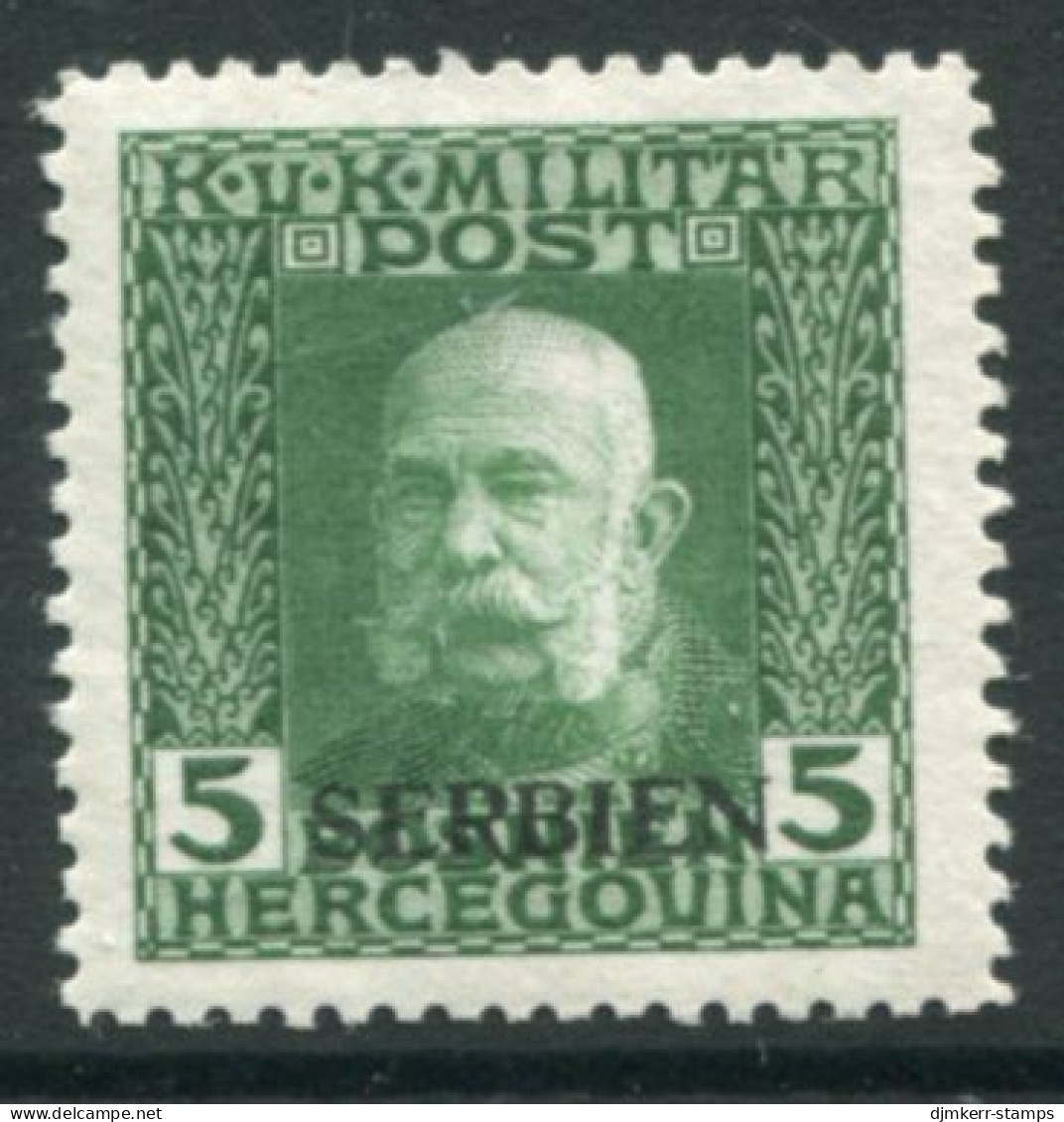 AUSTRIAN MILITARY POST In SERBIA 1914-16  Horizontal Overprint On 5 H..LHM / *. Michel 4 - Nuevos