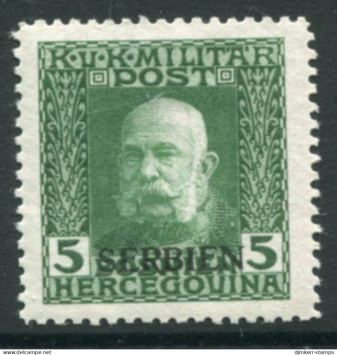 AUSTRIAN MILITARY POST In SERBIA 1914-16  Horizontal Overprint On 5 H..LHM / *. Michel 4 - Ongebruikt