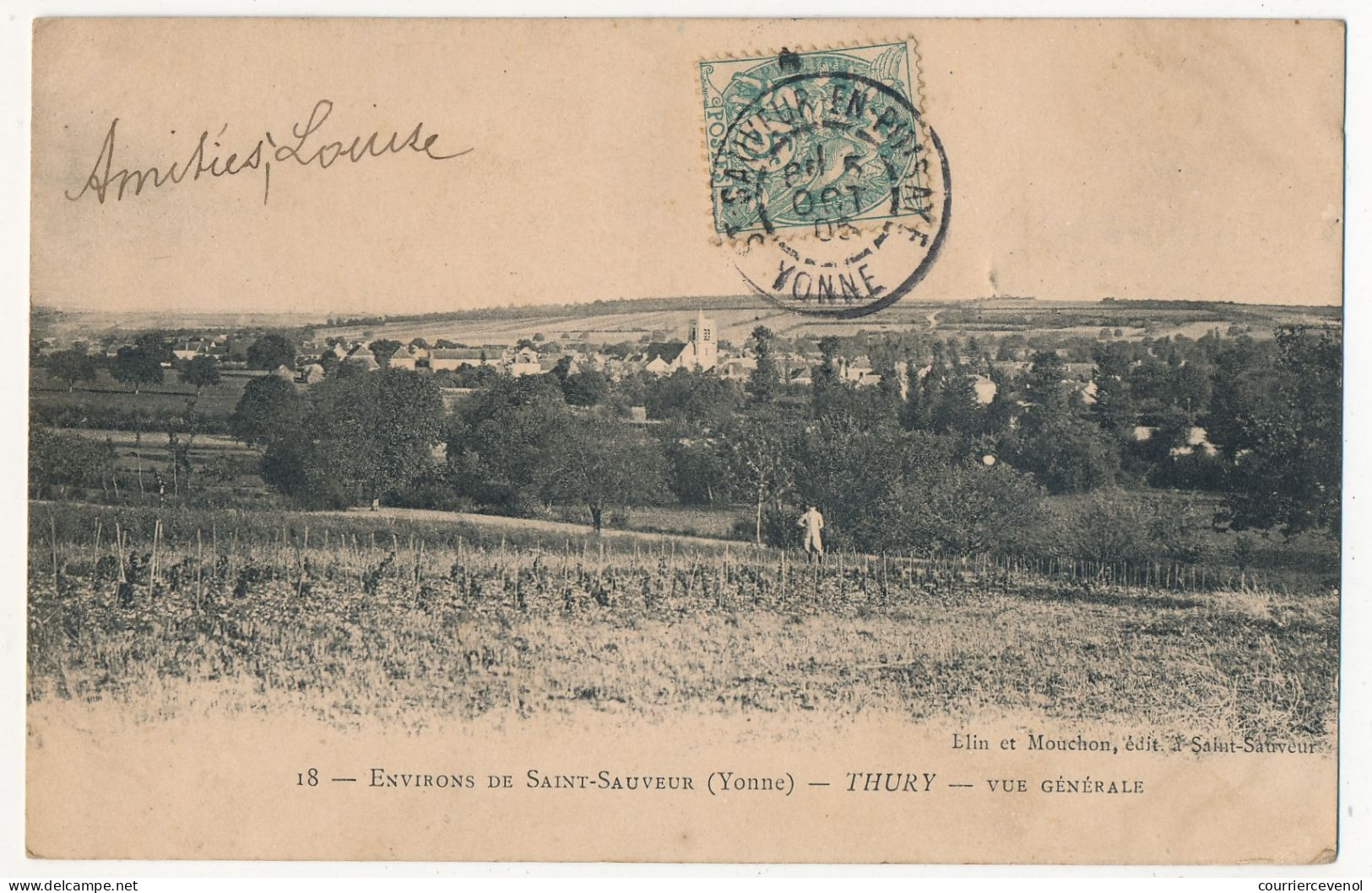 CPA - Environs De SAINT SAUVEUR (Yonne) - THURY - Vue Générale - Saint Sauveur En Puisaye