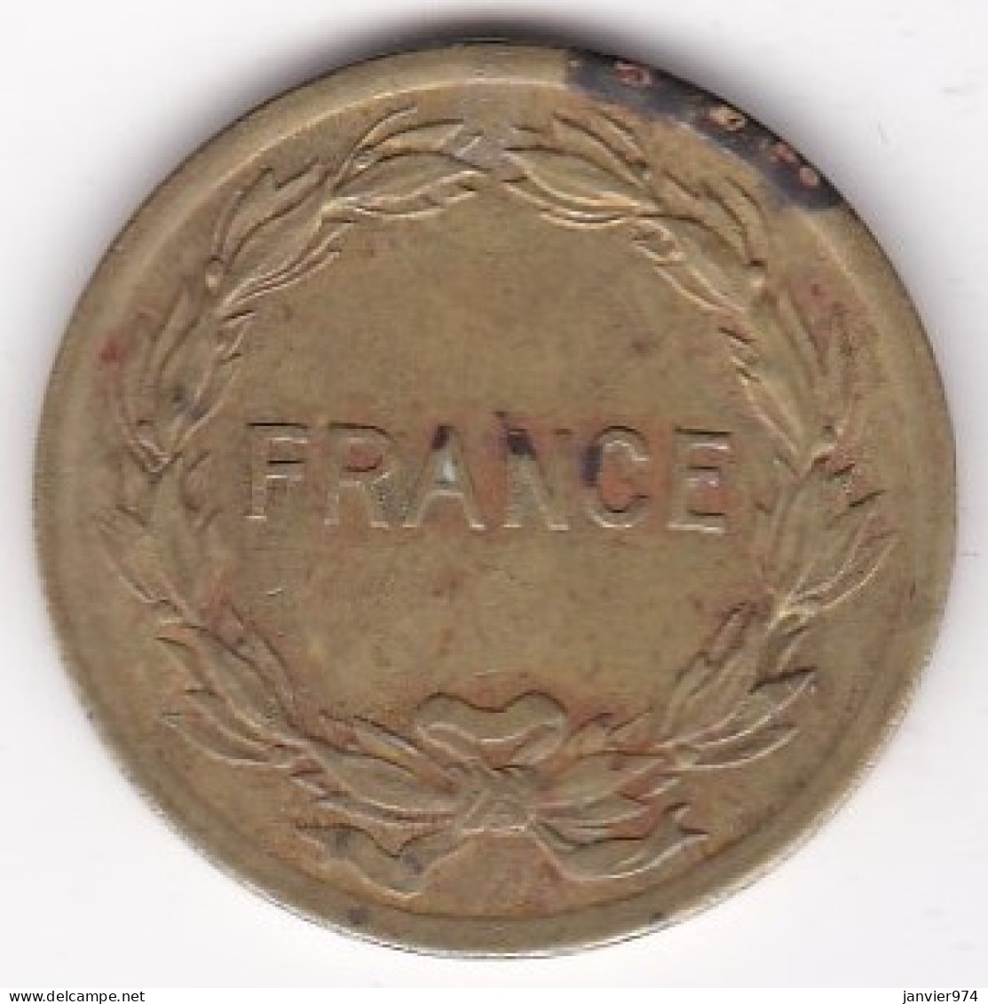 Gouvernement Provisoire 2 Francs 1944 Type Français , En Laiton , Lec# 45 - Algérie