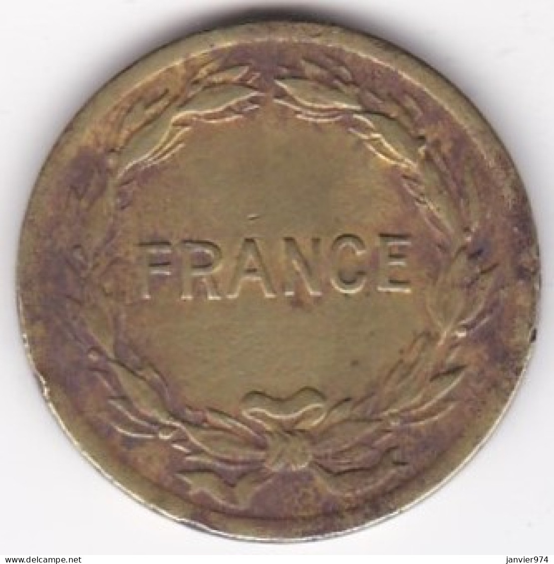 Gouvernement Provisoire 2 Francs 1944 Type Français , En Laiton , Lec# 45 - Algerien