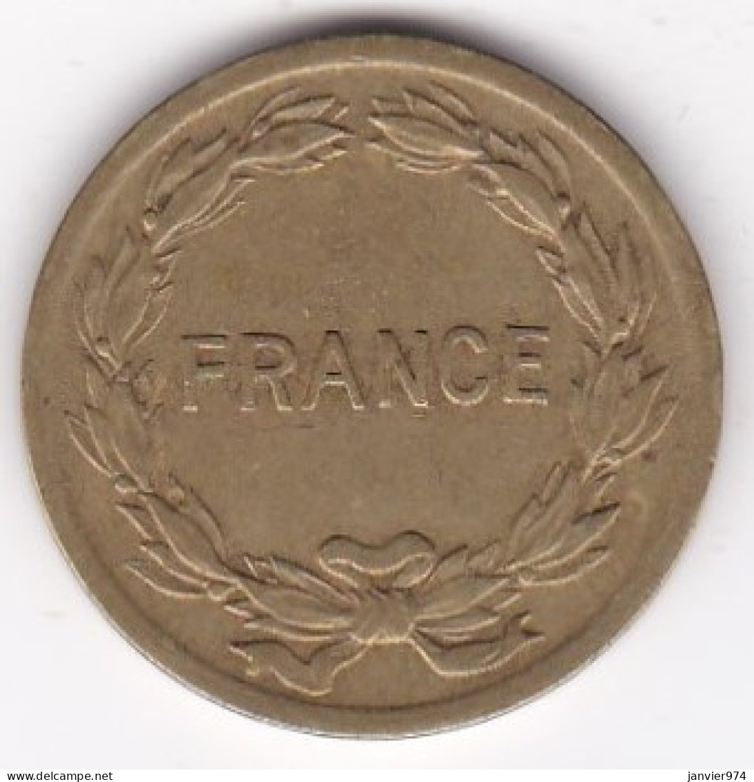 Gouvernement Provisoire 2 Francs 1944 Type Français , En Laiton , Lec# 45 - Algérie