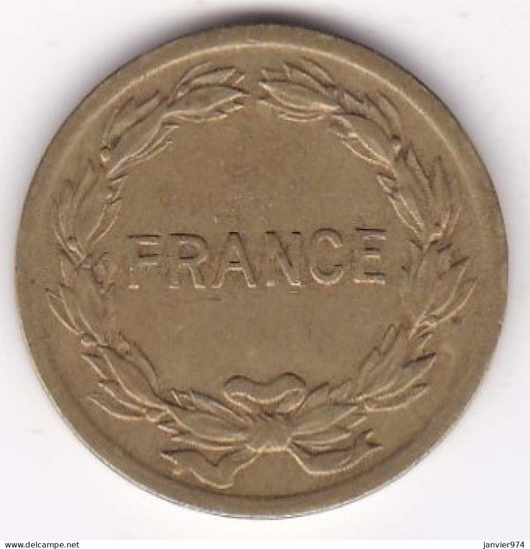 Gouvernement Provisoire 2 Francs 1944 Type Français , En Laiton , Lec# 45 - Algerije