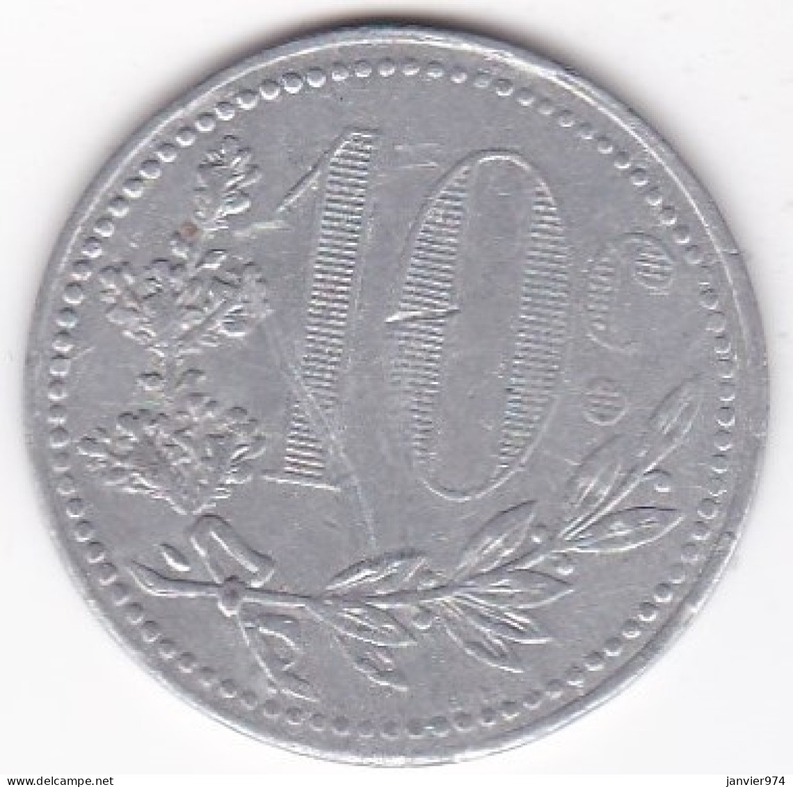 Chambre De Commerce D’Alger , 10 Centimes 1918, En Aluminium, Lec# 138 - Algérie