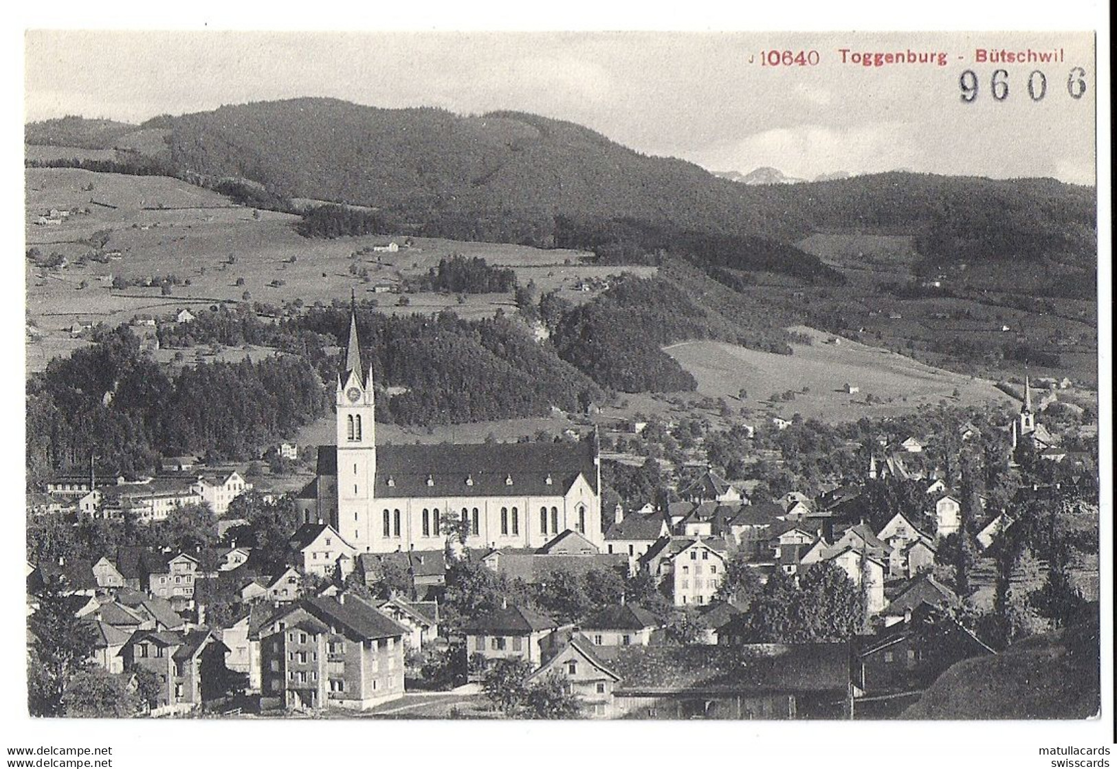 BÜTSCHWIL: Teilansicht ~1910 - Bütschwil-Ganterschwil