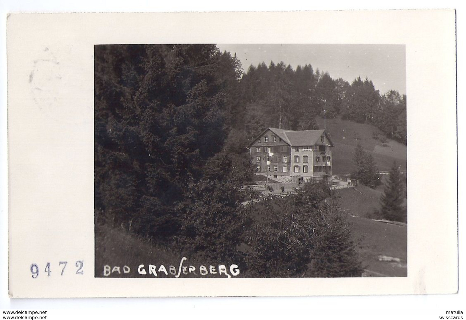 BAD GRABSERBERG: Echt-Foto-AK 1928 - Grabs