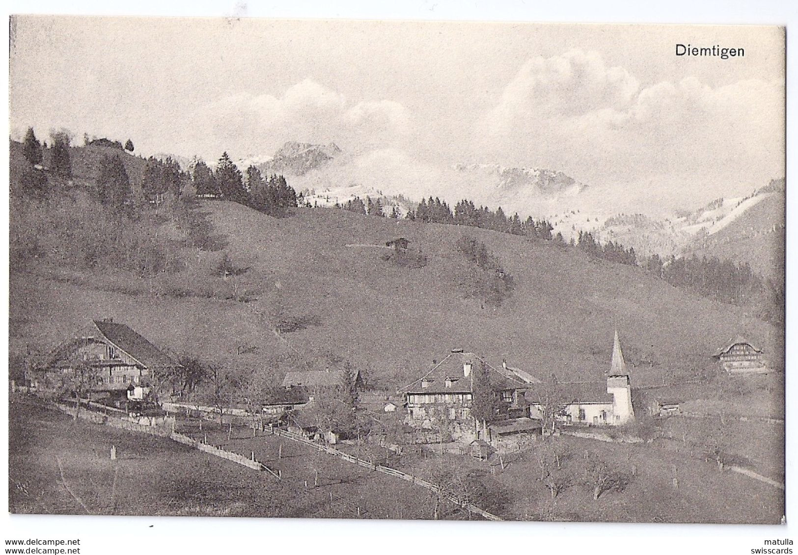 DIEMTIGEN: Dorfteil ~1910 - Diemtigen