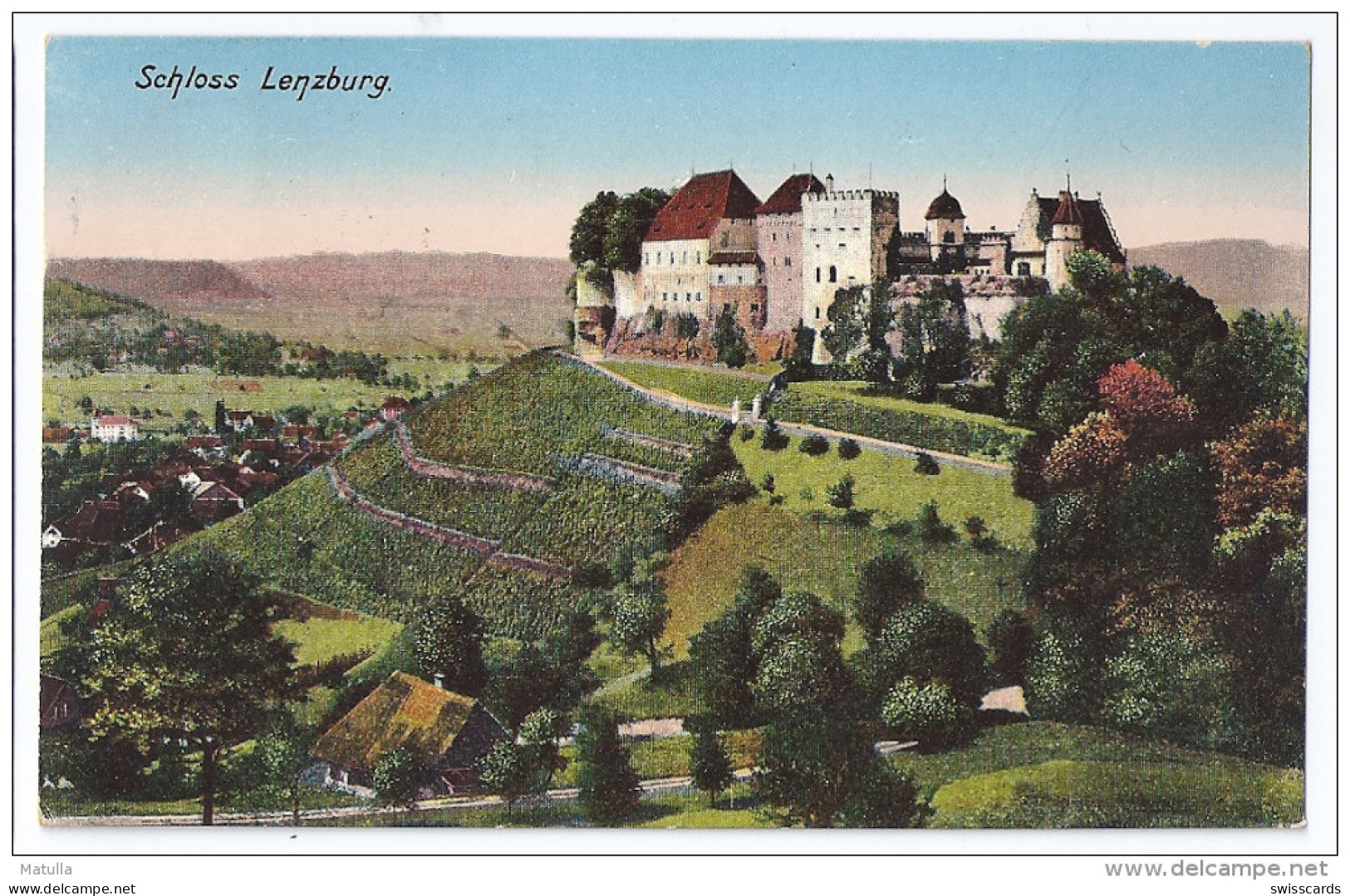 LENZBURG: Schloss, Bauernhof 1912 - Lenzburg