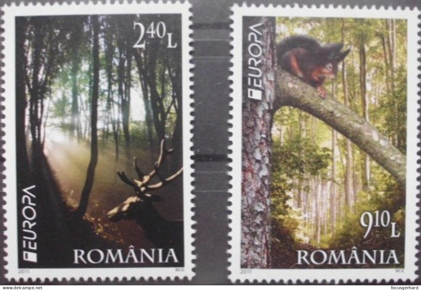 Rumänien   Der Wald   Europa   Cept   2011  ** - 2011