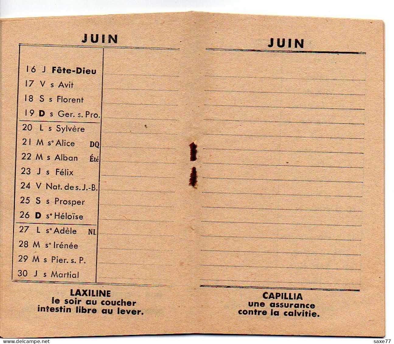 AGENDA 1938 Hygiène Et Santé - Jouvance Du "LYS" à L'Ovarine - Formation De La Jeune Fille - Retour D'Äge - Formato Piccolo : 1921-40