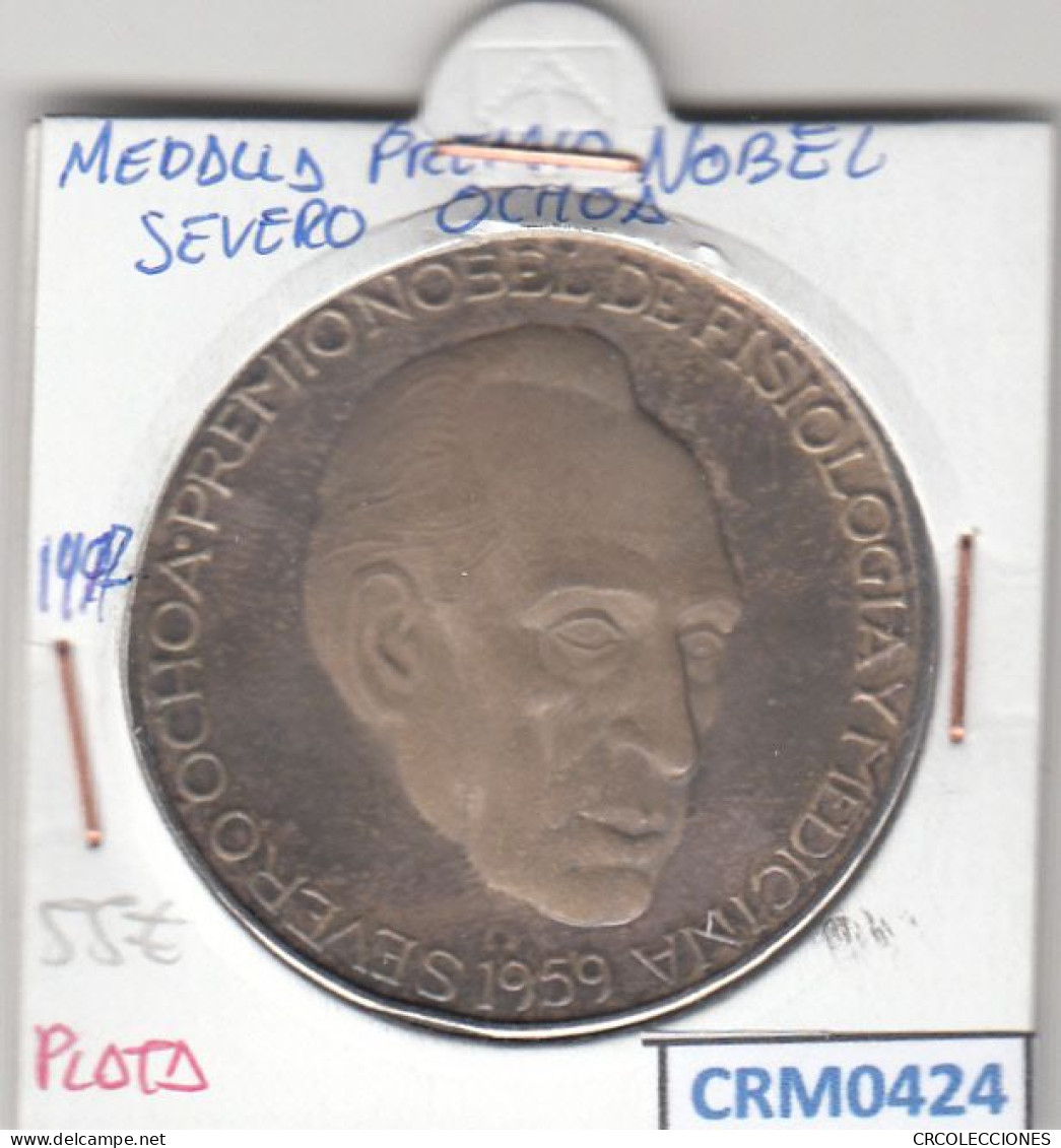 CRM0424 MEDALLA PREMIO NOBEL SEVERO OCHOA 1997 PLATA MBC - Profesionales/De Sociedad