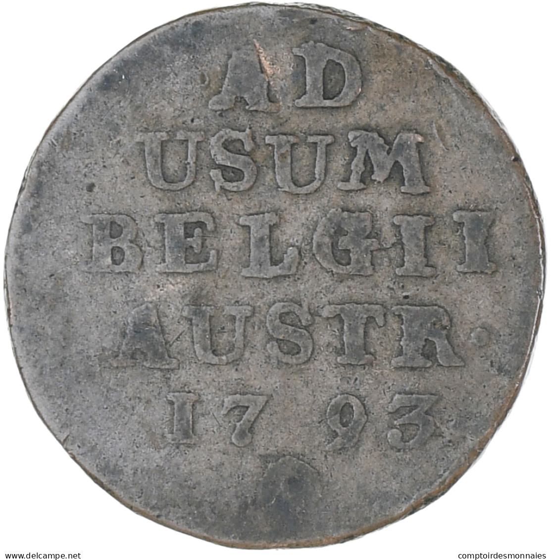 Pays-Bas Autrichiens, Franz II, Liard, Oord, 1793, Bruxelles, TB+, Cuivre, KM:56 - Other & Unclassified