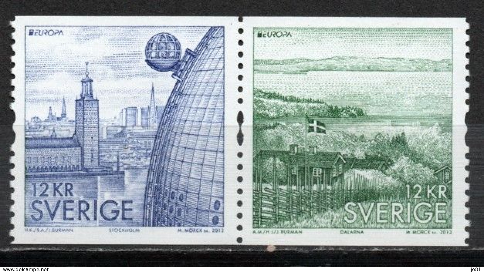 Suède YT 2834-2835 Neuf Sans Charnière XX MNH Europa 2012 - Neufs