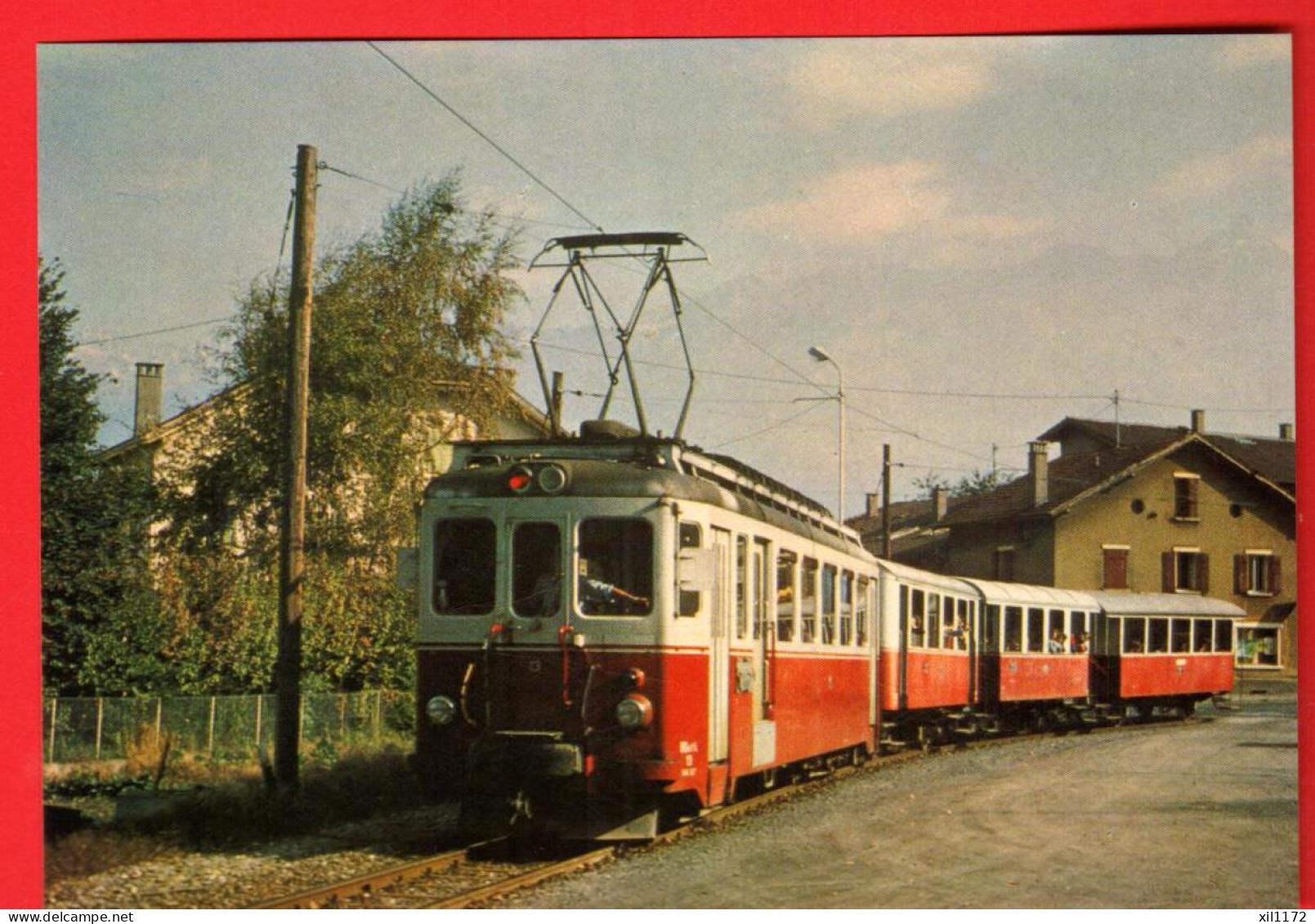 ZWP-19 Train  AOMC  Départ De Monthey Vers Aigle. Ferroviews Monthey 82/912  GF NC - Monthey