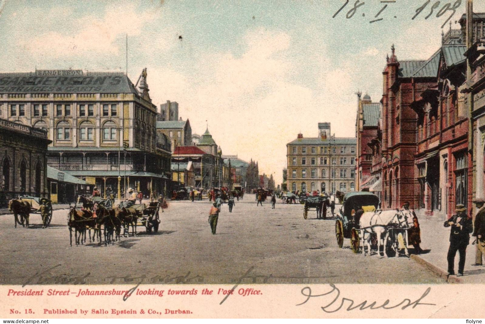 Johannesburg - President Street - Looking Towards The Post Office - Afrique Du Sud South Africa Transvaal - Zuid-Afrika