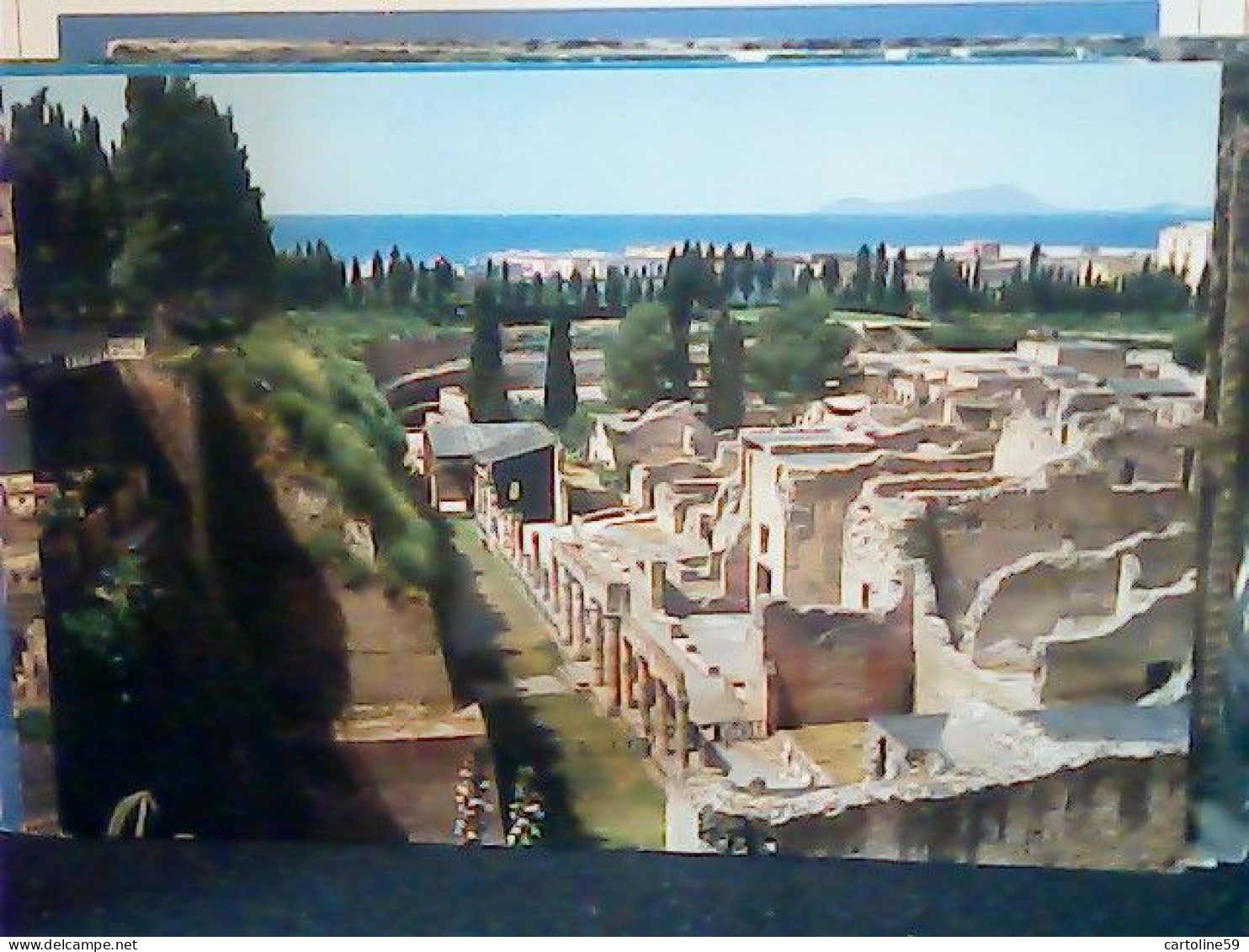 14 card ercolano varie SCAVI E VEDUTA N1970<  JN2459