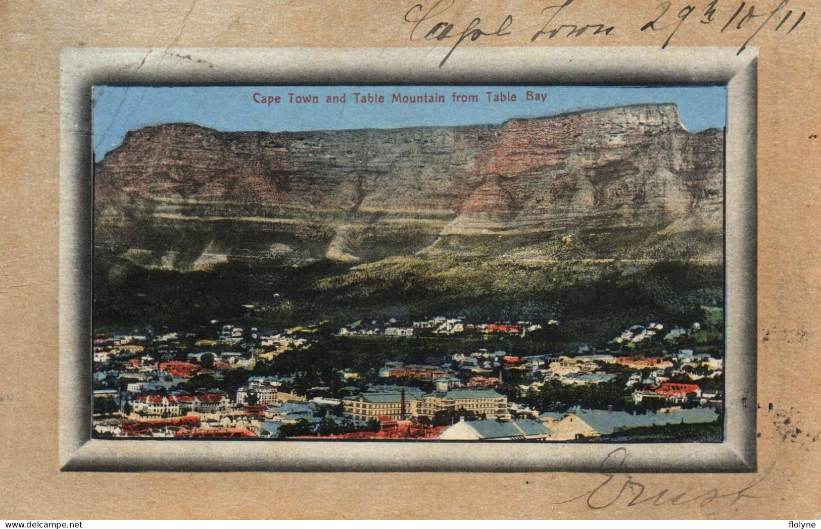 Cape Town And Table Mountain From Table Bay - Afrique Du Sud South Africa Transvaal - Afrique Du Sud