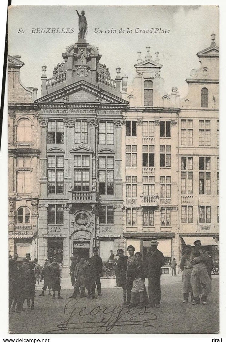484- Bruxelles  - 4 Cartes - Grand Place -Théâtre De La Monnaie - Place De Brouckère - Gare Du Nord - Lots, Séries, Collections