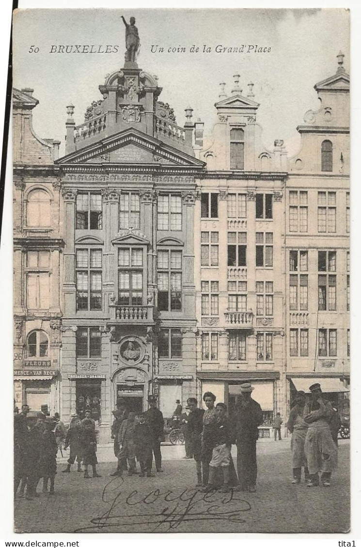 484- Bruxelles  - 4 Cartes - Grand Place -Théâtre De La Monnaie - Place De Brouckère - Gare Du Nord - Loten, Series, Verzamelingen