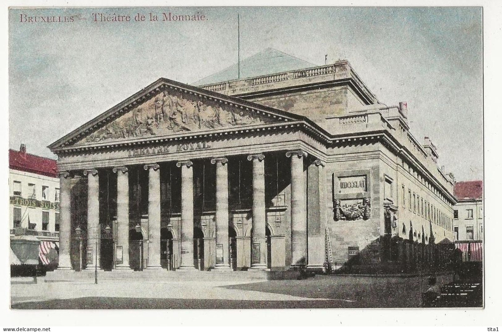 484- Bruxelles  - 4 Cartes - Grand Place -Théâtre De La Monnaie - Place De Brouckère - Gare Du Nord - Lotes Y Colecciones