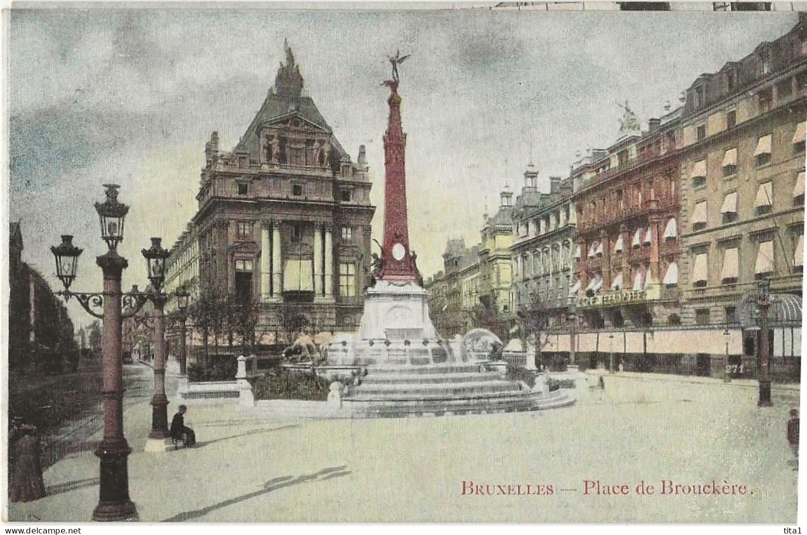 484- Bruxelles  - 4 Cartes - Grand Place -Théâtre De La Monnaie - Place De Brouckère - Gare Du Nord - Loten, Series, Verzamelingen