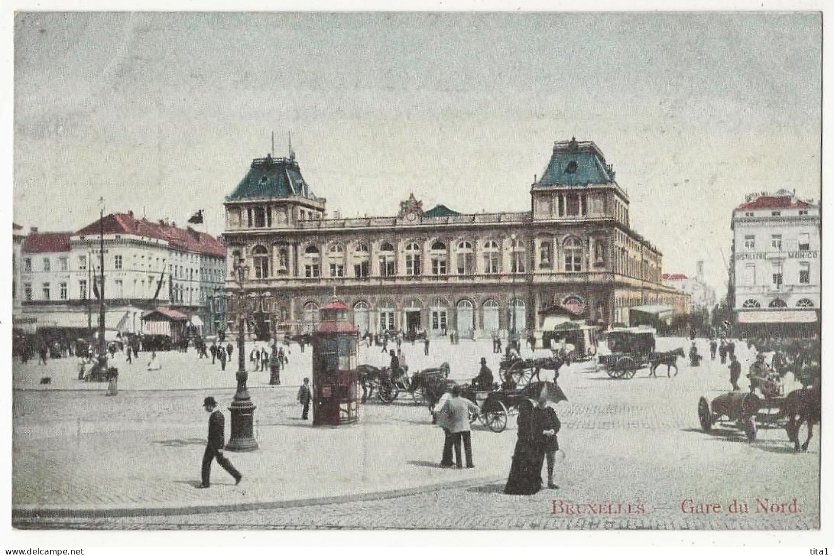 484- Bruxelles  - 4 Cartes - Grand Place -Théâtre De La Monnaie - Place De Brouckère - Gare Du Nord - Lotes Y Colecciones
