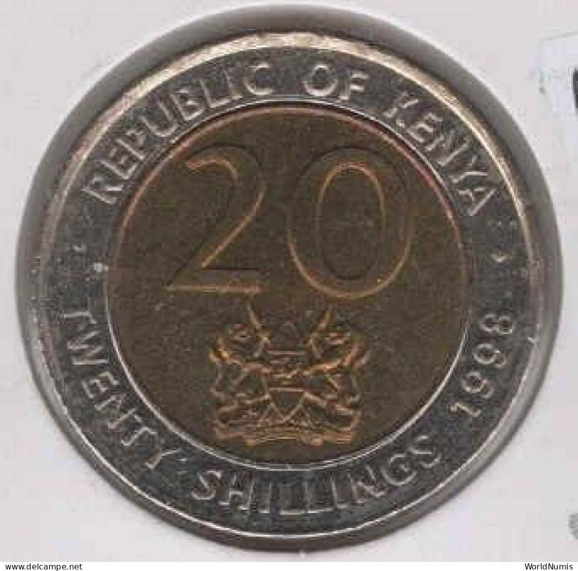 Kenya - 20 Shilling 1998 - Bimetallic - Kenya