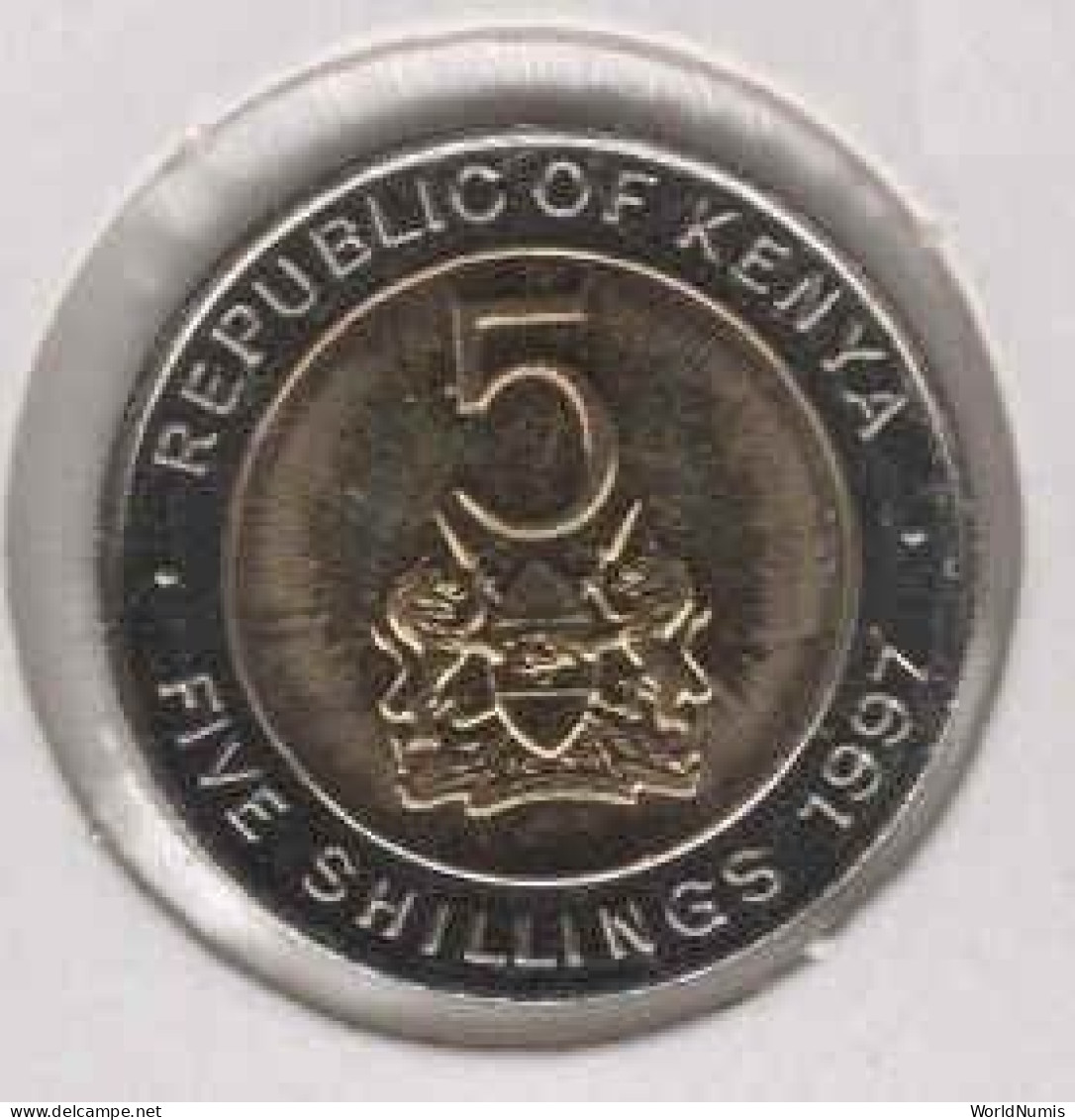 Kenya - 5 Shilling 1997 - Bimetallic - Kenya