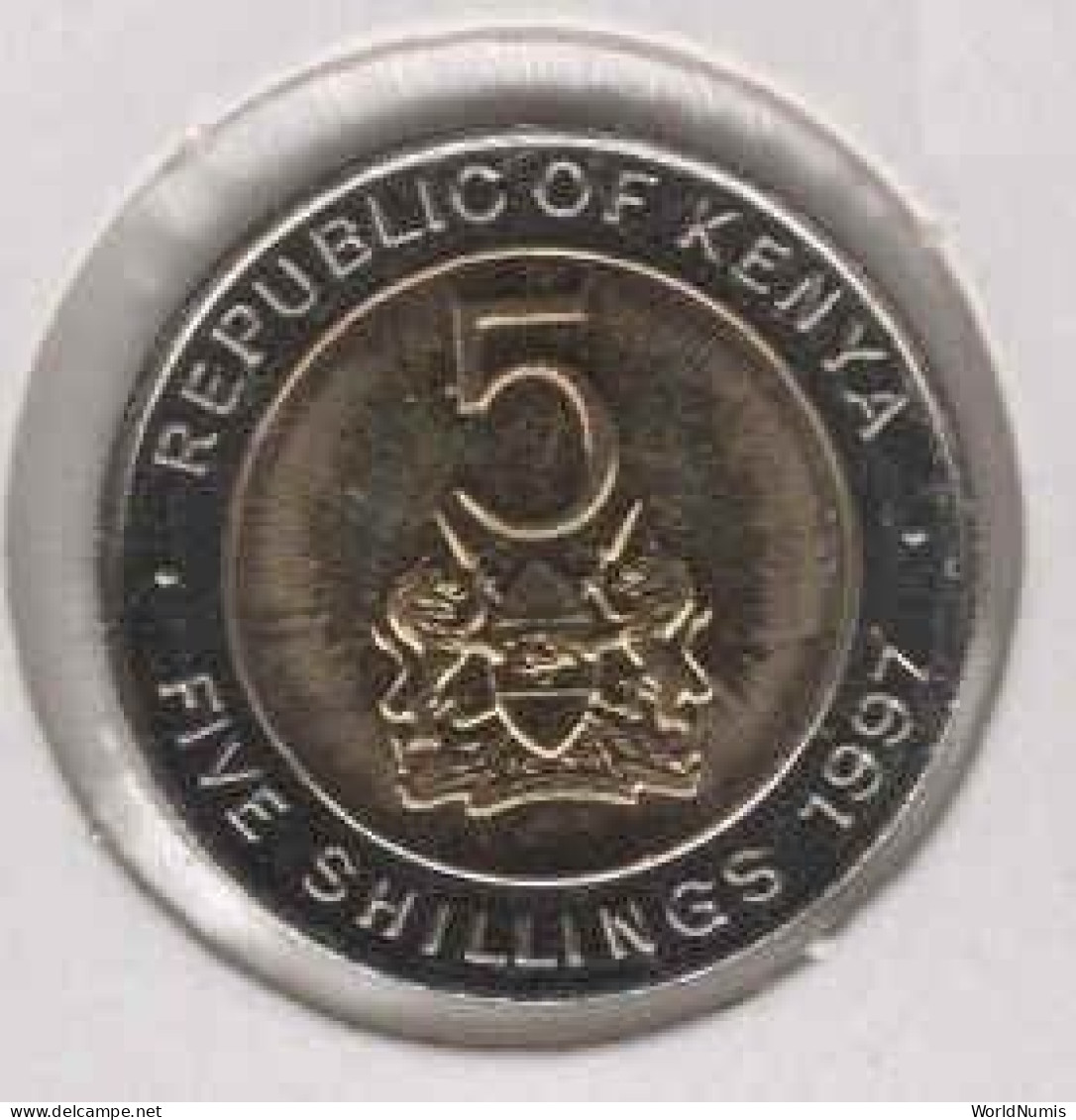 Kenya - 5 Shilling 1997 - Bimetallic - Kenia