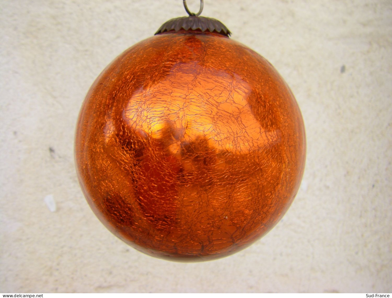 Boule De Noël En Verre Soufflé Ancienne - Otros & Sin Clasificación