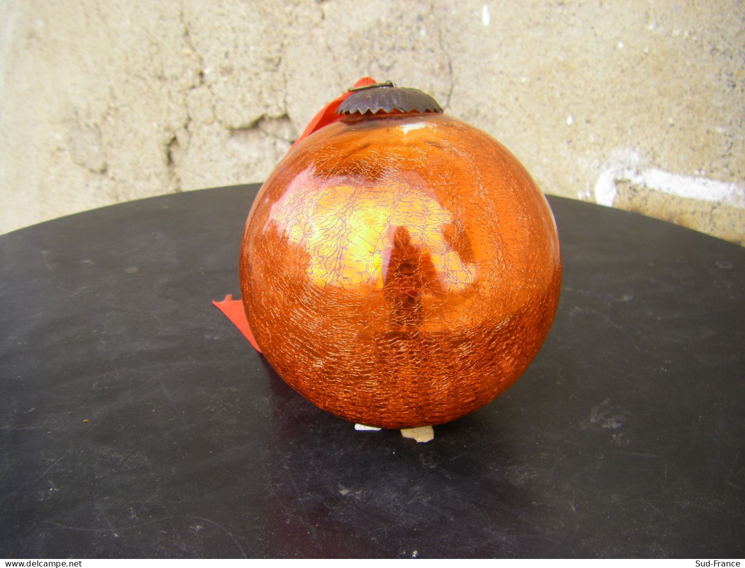 Boule De Noël En Verre Soufflé Ancienne - Otros & Sin Clasificación