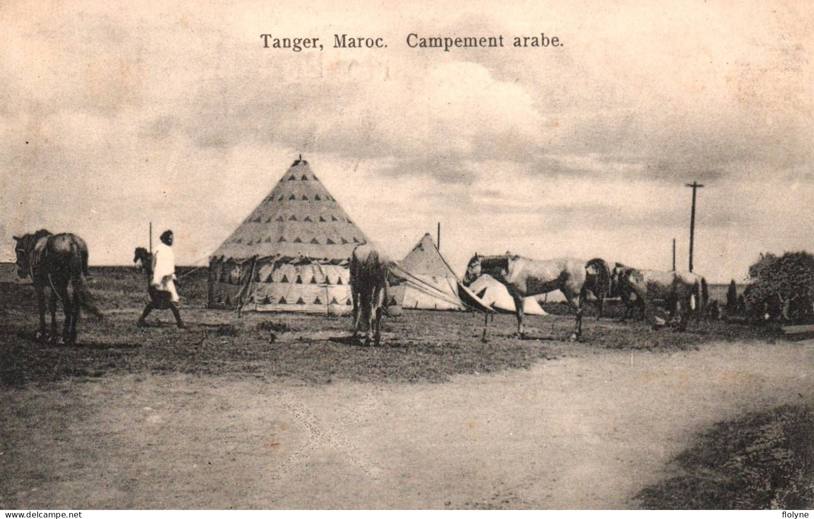 Tanger - Campement Arabe - Militaires - Maroc Morocco - Tanger