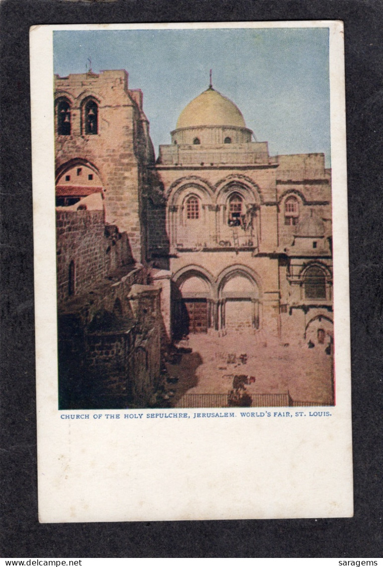 Jerusalem-Church Of The Holy Sculptor,"St Louis World's Fair" 1904 - Antique Postcard - Palestine