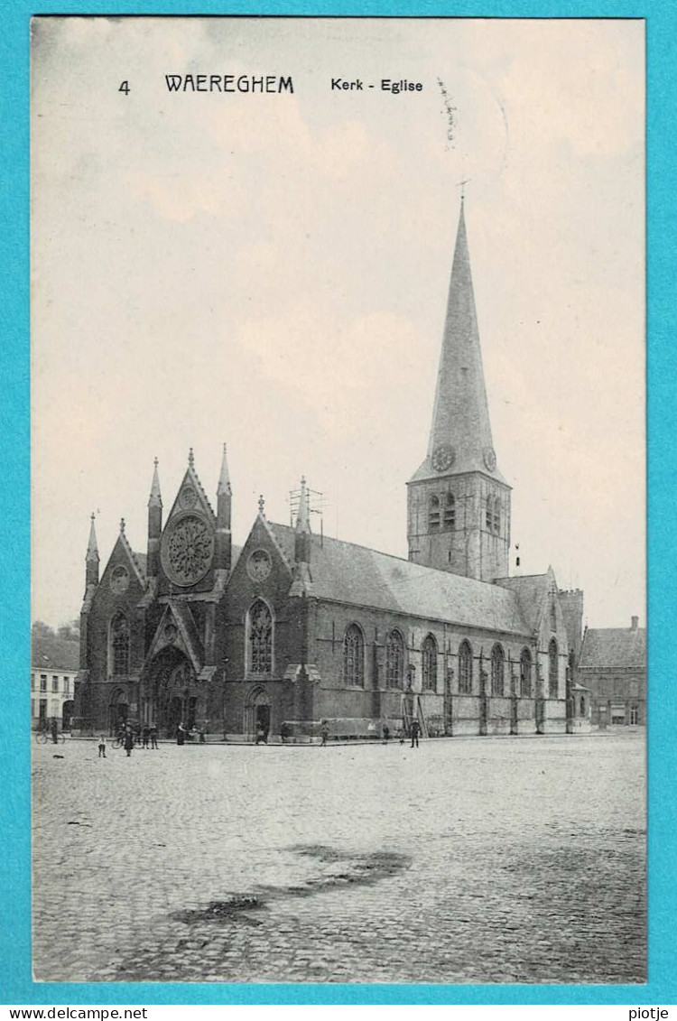 * Waregem - Waereghem (West Vlaanderen) * (Edit P. Vermeersch - Desmet, Nr 4) Kerk, église, Church, Kirche, Old - Waregem