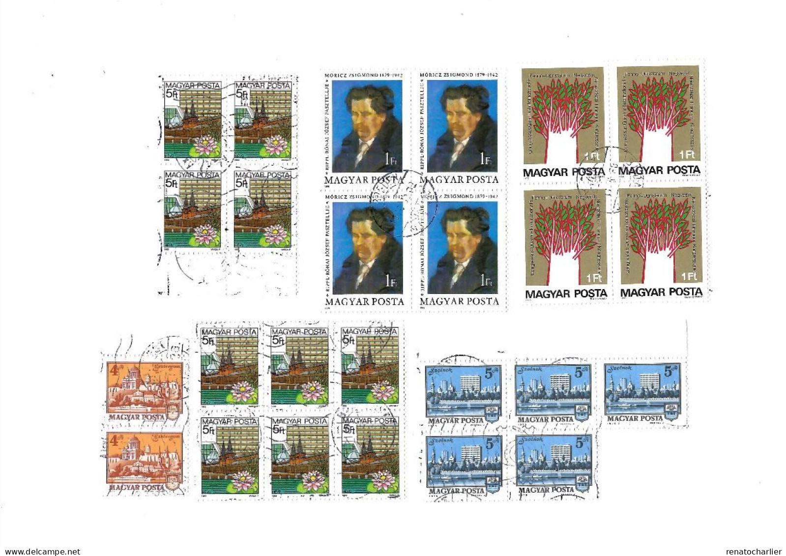 Collection De 110 Timbres Oblitérés. - Sammlungen